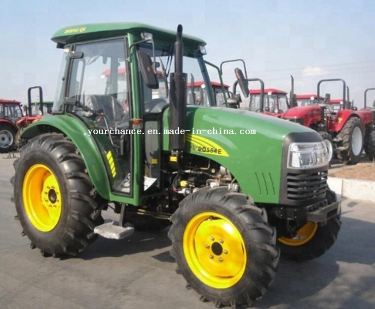 Hot Sale Dq554 55HP 4WD Agricultural Wheel Farm Tractor Small Mini Compact Graden Tractors with ISO Ce Pvoc Coc Certificate From Tractor Factory Manufacturer