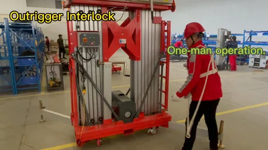 Safe Working at Heights Electric Lift Man Lift Push Around Aerial Work Platforms Mobile Low Access Mobile Elevating Work Platform (MEWP) 