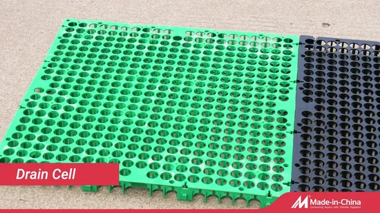 Plastic Grass Grid Polymer HDPE Geocell Grass Paver Concrete 