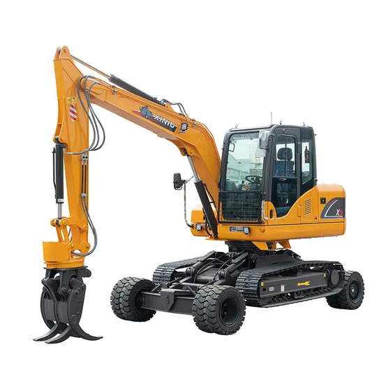Rhinoceros X9 9 Ton China Compact Digger 9000kg Mini Wheel Excavator 