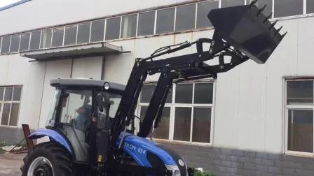 Hot Sale Silon 65hpmini Farm Tractor Wheeled Tractor Garden Tractor with EPA Certificate and with Front Loader/Backhoe/Plough/Trailer (SL654) 