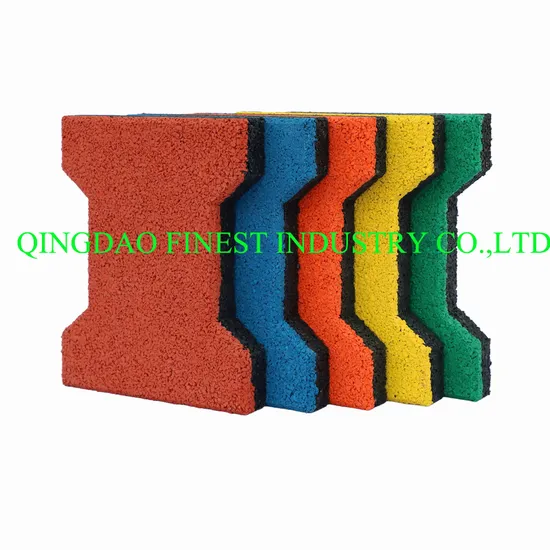 China Dog Bone Rubber Paver Tiles, Rubber Brick Paver Tiles, Interlocking Rubber Tile, I Brick Paver, Walkway Rubber Brick, Horse Barn Paver Tiles, Rubber Paver 