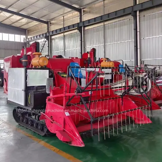 Rice Harvester Grain Combine Soybean Wheat Small/Mini Manual Full Feeding Harvester 